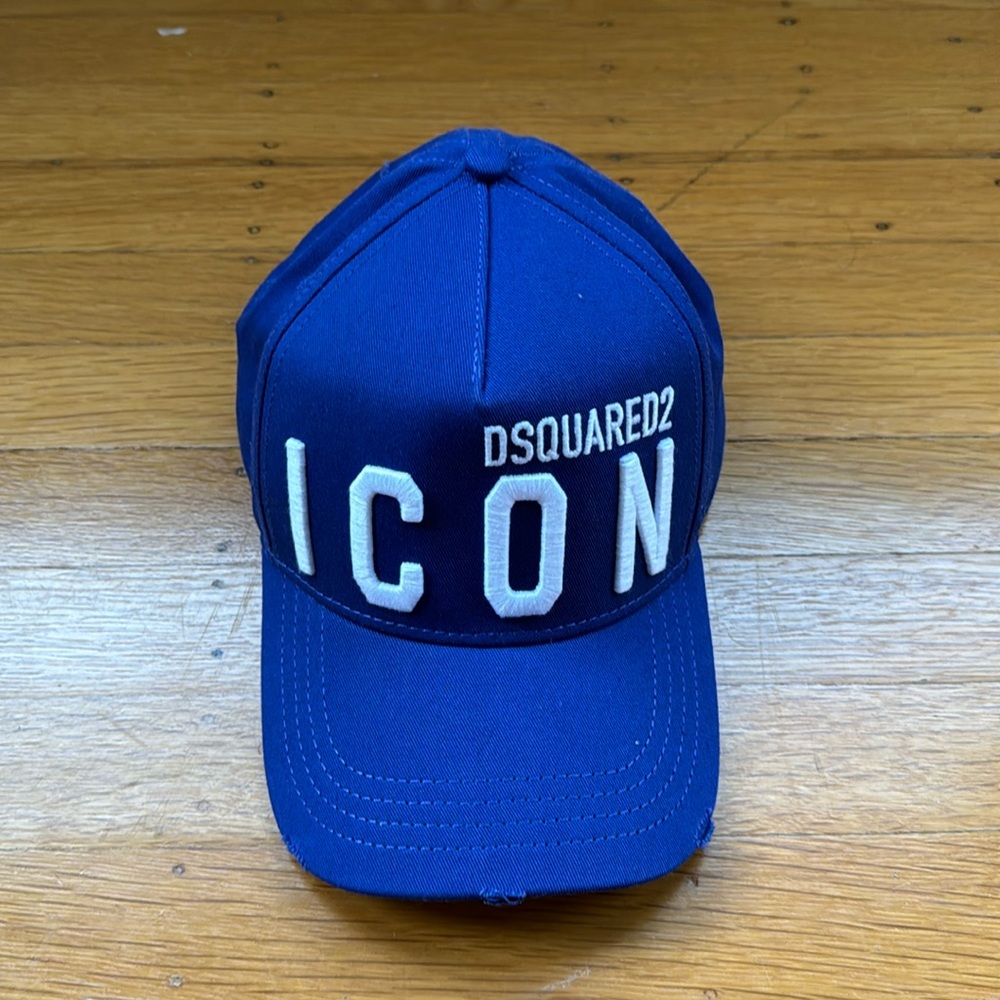 Brand new Mens hat DSQUARED2 ICON blue hat